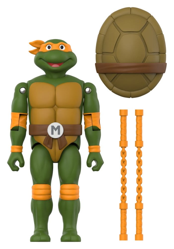 Teenage Mutant Ninja Turtles Wave 02 Michelangelo ReAction+ Actionfigur