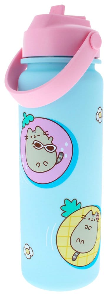 Pusheen By The Pool Flip Top Blau Trinkflasche
