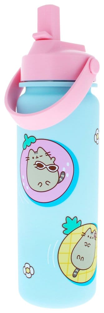 Pusheen By The Pool Flip Top Blau Trinkflasche