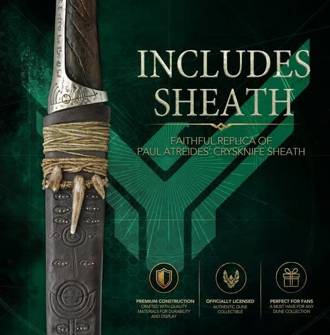 Dune (Dune Part II) Paul Atreides Crysknife 1/1 Replik