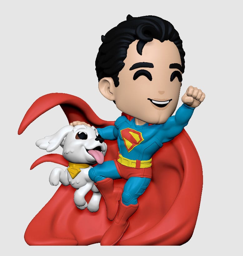 Superman 2025 Superman & Krypto Vinyl Figur