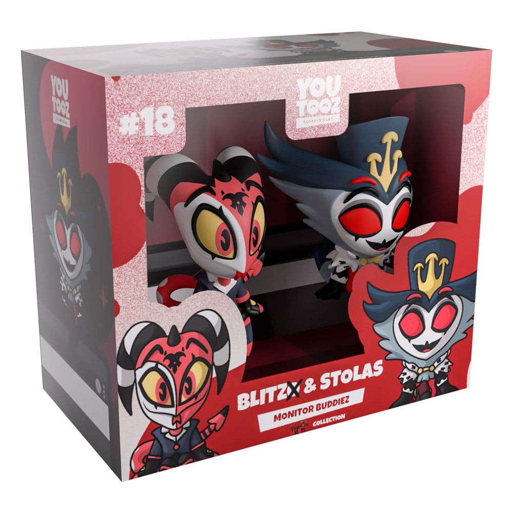Helluva Boss Blitzo & Stolas Monitor Buddiez Vinyl Figuren