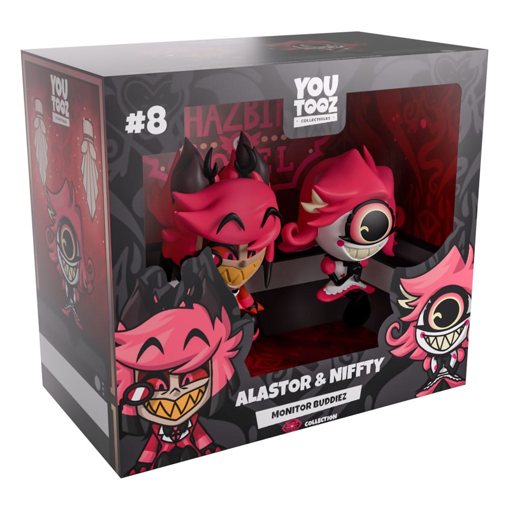 Hazbin Hotel Vinyl Figuren Alastor & Niffty Monitor Buddiez