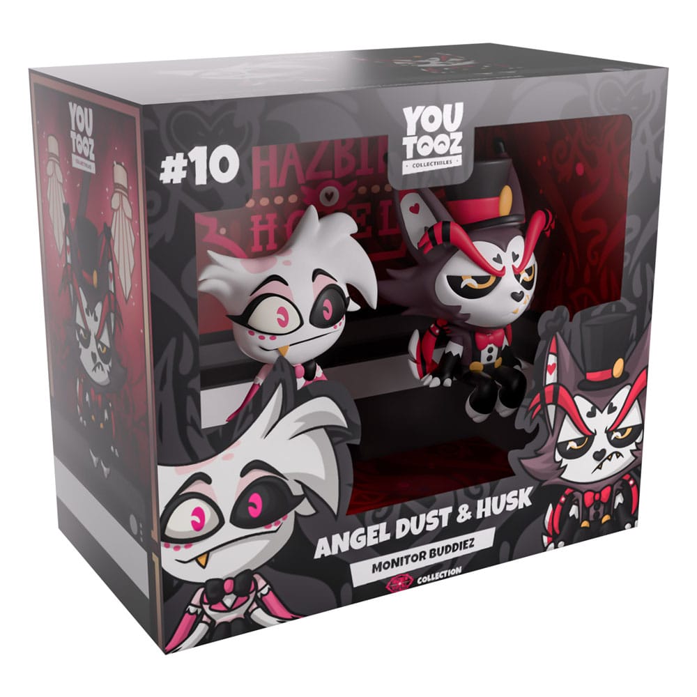Hazbin Hotel Vinyl Figuren Angel Dust & Husk Monitor Buddiez