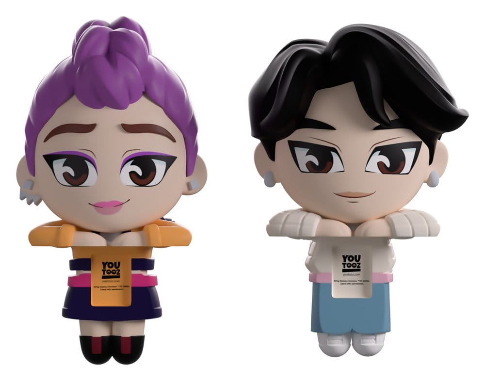 KPop Demon Hunters Vinyl Figuren Jinu & Rumi Monitor Buddiez 6 cm