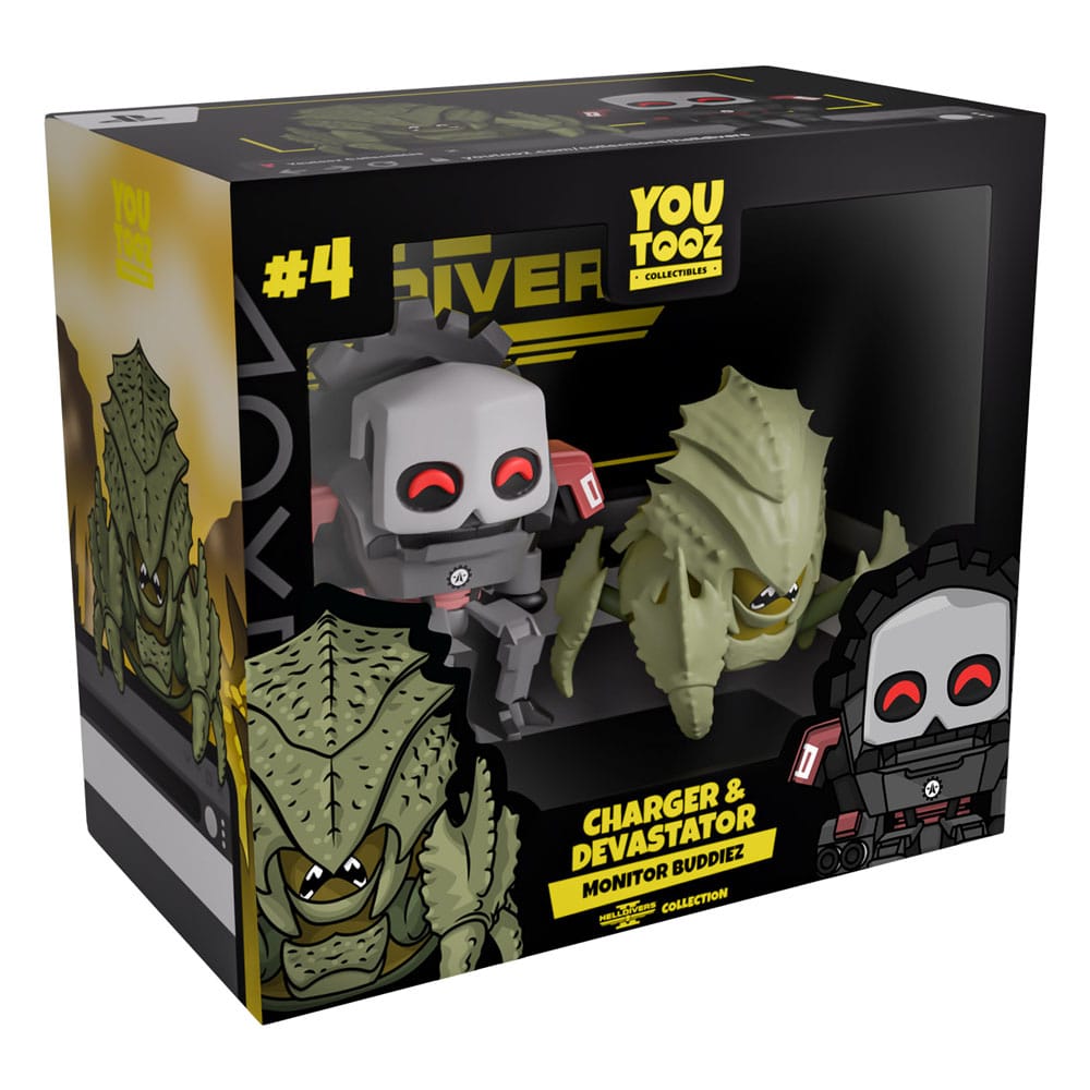 Helldivers 2 Monitor Buddiez Vinyl Figuren 2er-Pack Charger & Devastator 7 cm