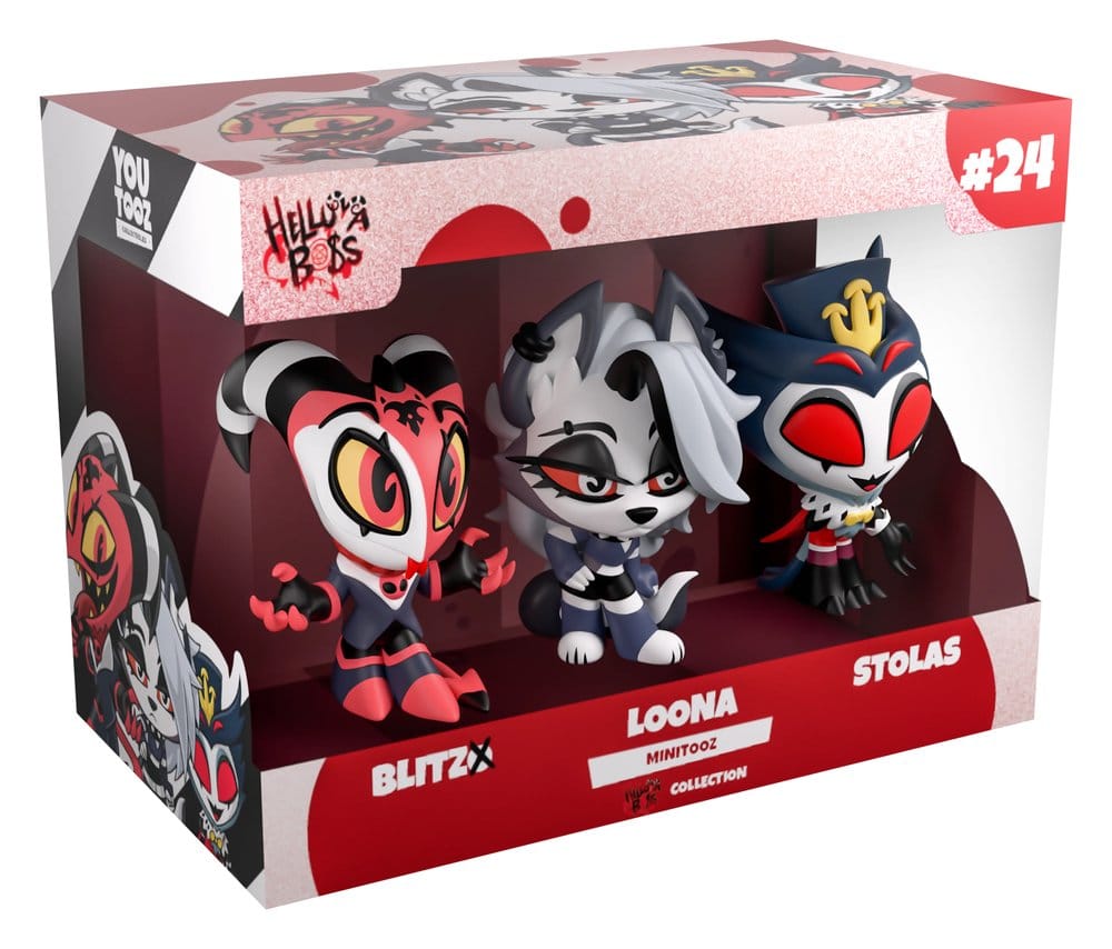 Youtooz Helluva Boss Blitzo Loona & Stolas Mini Tooz Minifiguren 3er-Pack