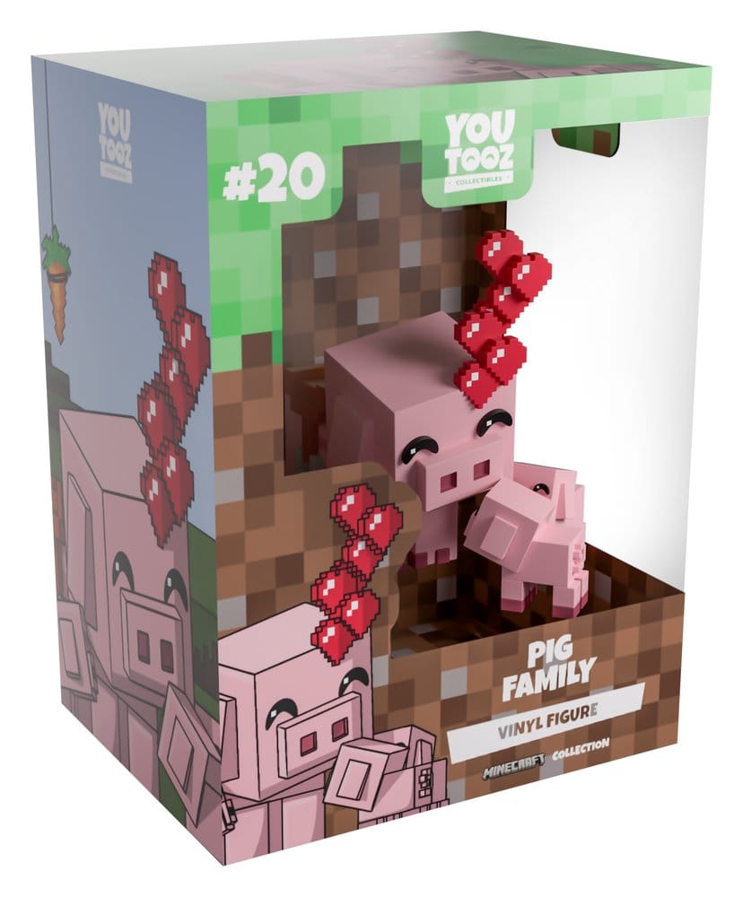 Youtooz Minecraft Vinyl Figur Pig Family 8 cm