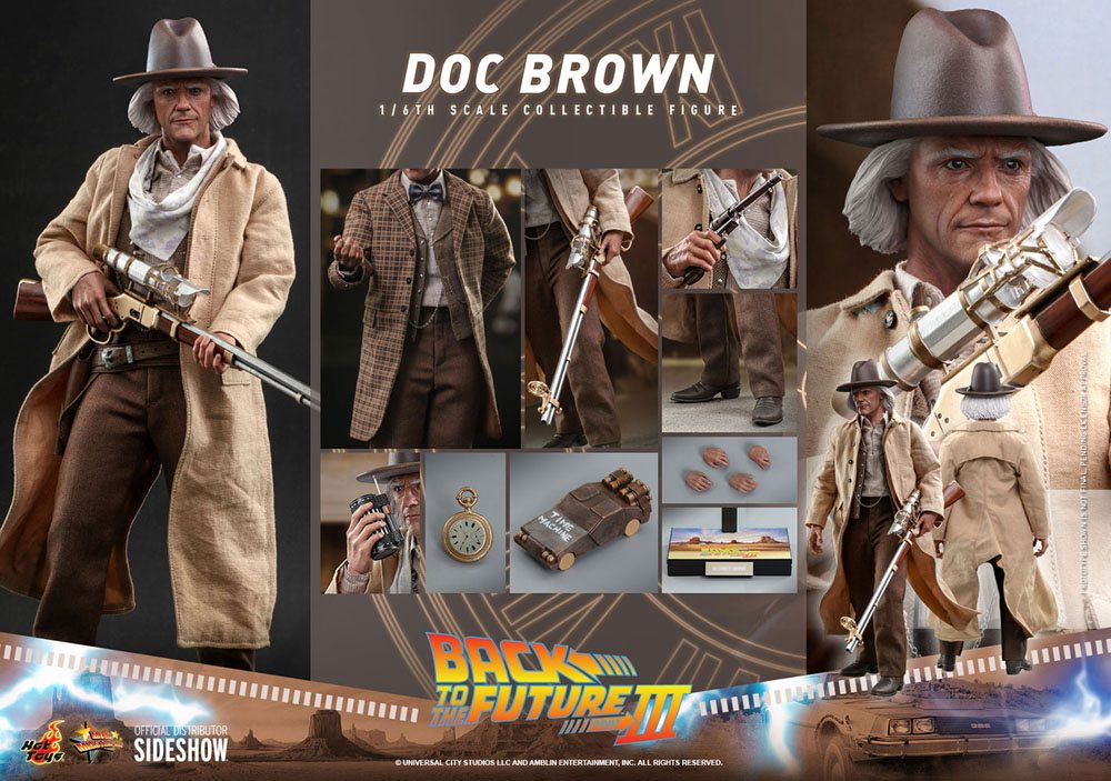 Zurück in die Zukunft III Movie Masterpiece Actionfigur 1/6 Doc Brown 32 cm Hot Toys