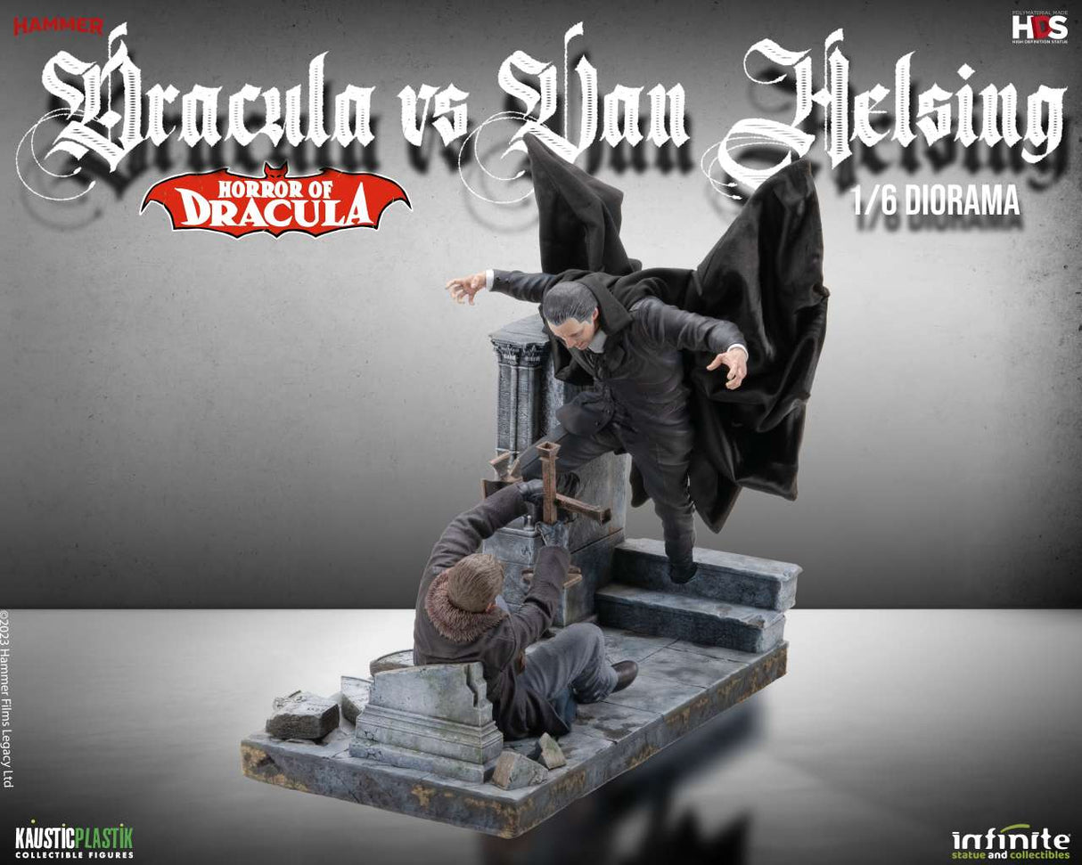 Horror of Dracula Dracula vs Van Helsing 1/6 Diorama Statue