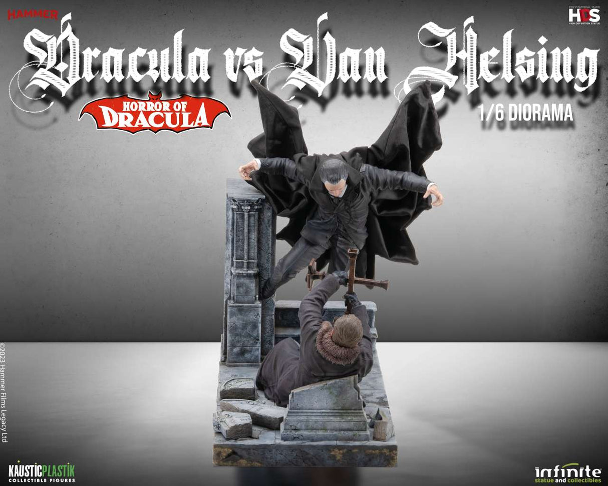 Horror of Dracula Dracula vs Van Helsing 1/6 Diorama Statue