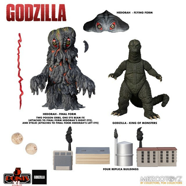 Godzilla vs Hedorah 5 Points XL Box Set Actionfigur von Mezco Toyz 14