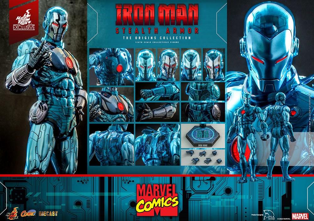 Marvel Comics Diecast Actionfigur 1/6 Iron Man (Stealth Armor) Hot Toys Exclusive 33 cm Hot Toys