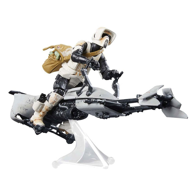 Star Wars - The Mandalorian Speeder Bike mit Scout Trooper & Grogu Vintage Collection Actionfigur