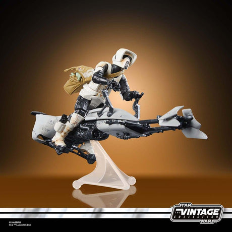 Star Wars - The Mandalorian Speeder Bike mit Scout Trooper & Grogu Vintage Collection Actionfigur