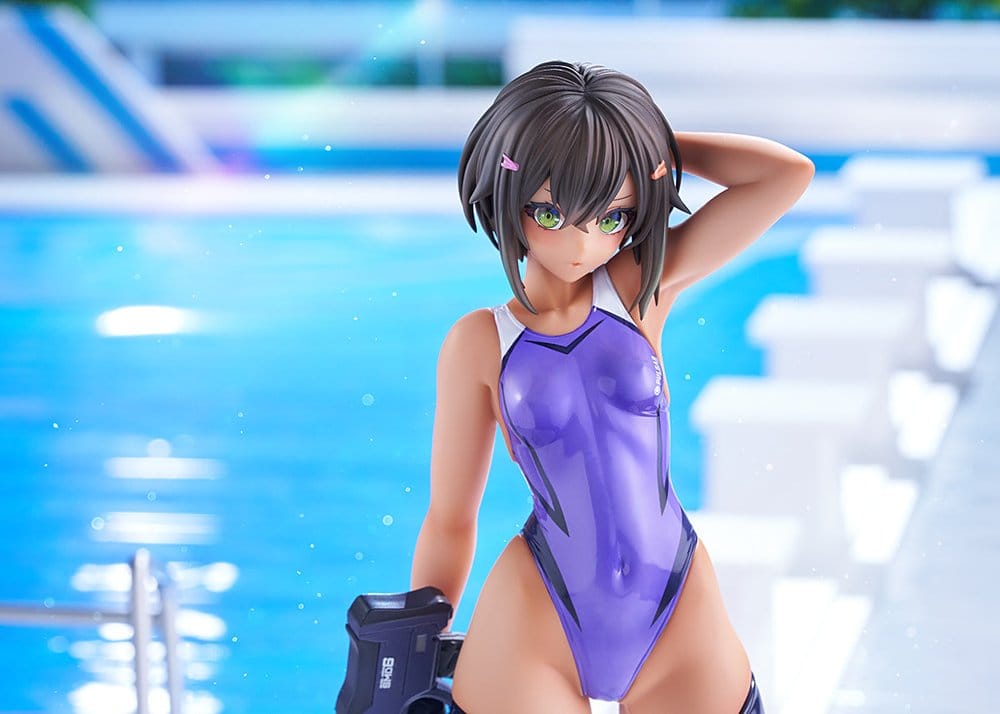 Amakuni Arms Note Buchou-chan of the Swimming Club Purple Swimsuit Ver. 1/7 Figur
