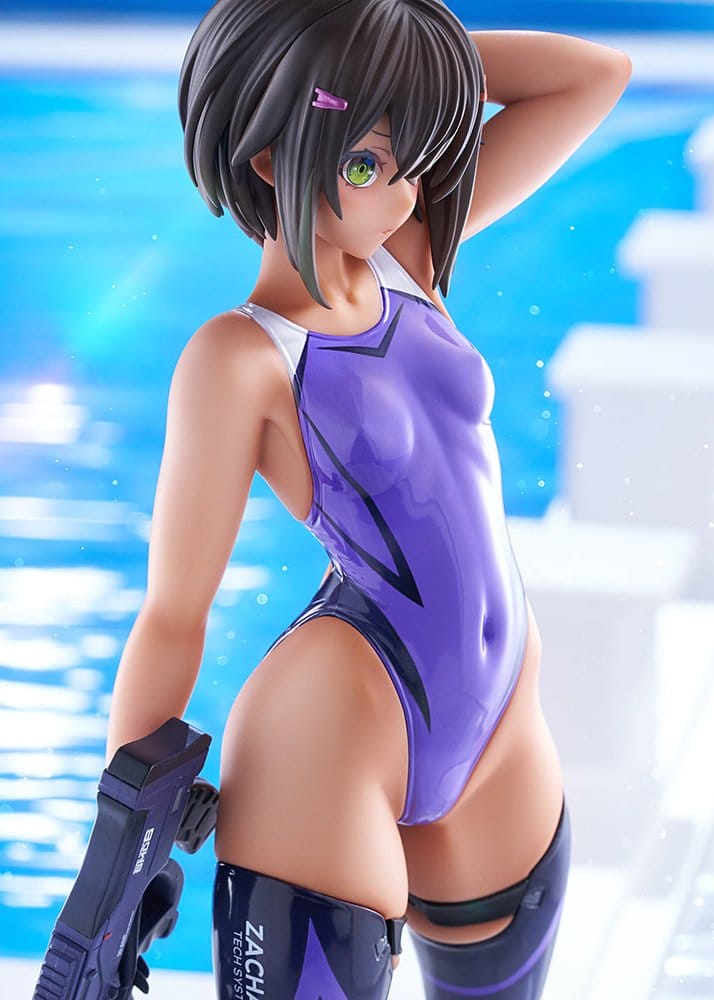 Amakuni Arms Note Buchou-chan of the Swimming Club Purple Swimsuit Ver. 1/7 Figur