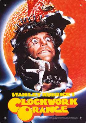 Aquarius Ent A Clockwork Orange One Sheet Blechschild
