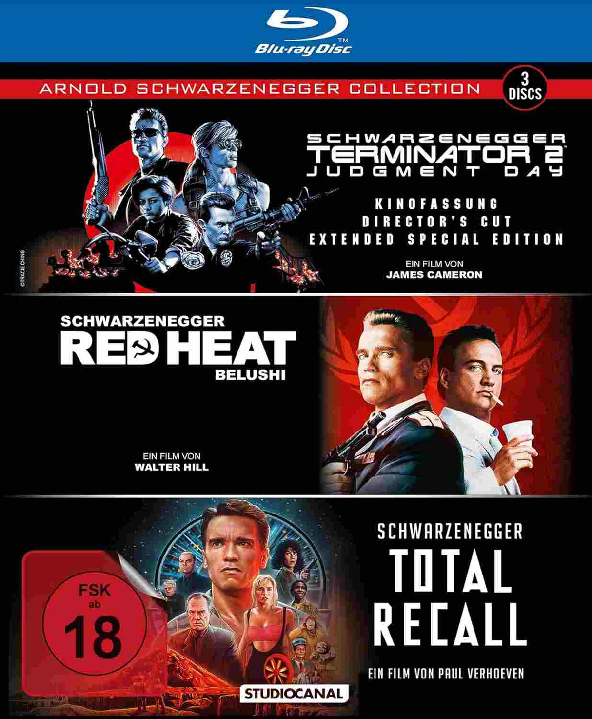 Arnold Schwarzenegger Collection UNCUT Blu-ray - Blu-ray/4K/DVD Filme