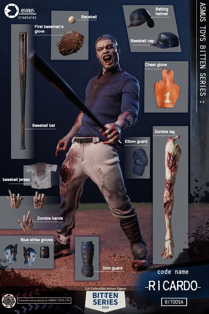 Asmus Collectible Toys Bitten Ricardo Zombie 1/6 Actionfigur