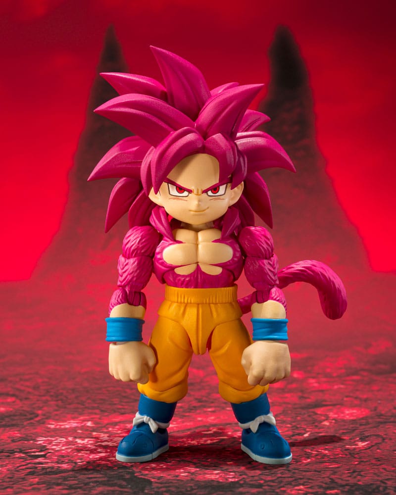 Bandai Tamashii Nations Dragon Ball Daima Son Goku (mini) Super Saiyan Level 4 S.H.Figuarts Actionfigur