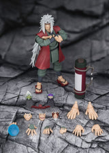 Bandai Tamashii Nations Naruto S.H.Figuarts Jiraiya Hidden Leaf Heroic Master Sage (Sage Mode Set) Actionfigur