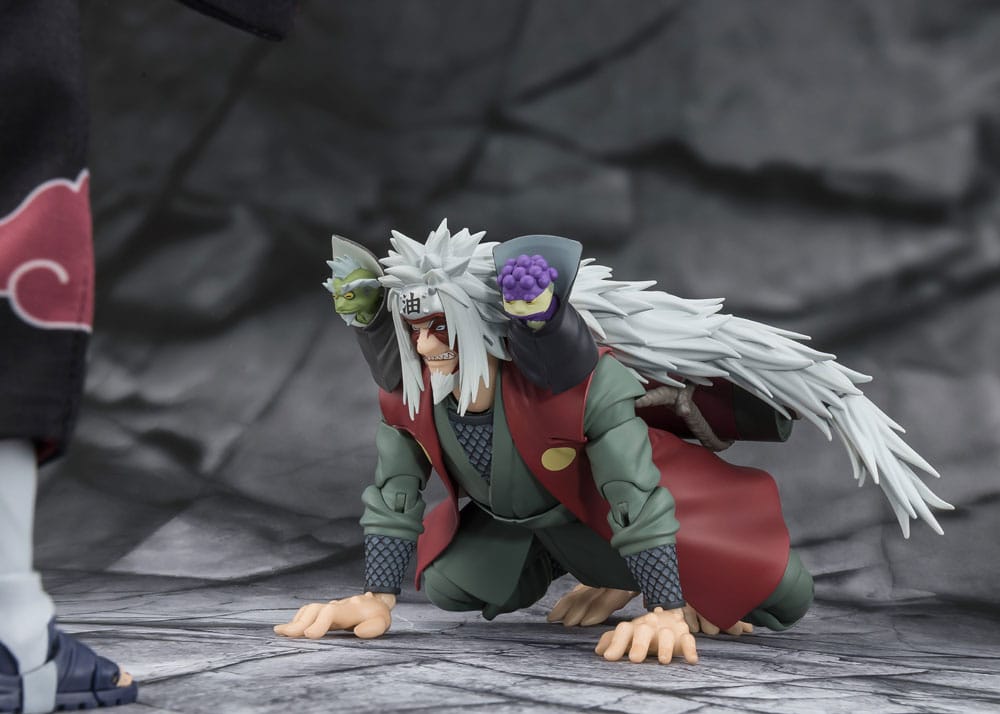 Bandai Tamashii Nations Naruto S.H.Figuarts Jiraiya Hidden Leaf Heroic Master Sage (Sage Mode Set) Actionfigur