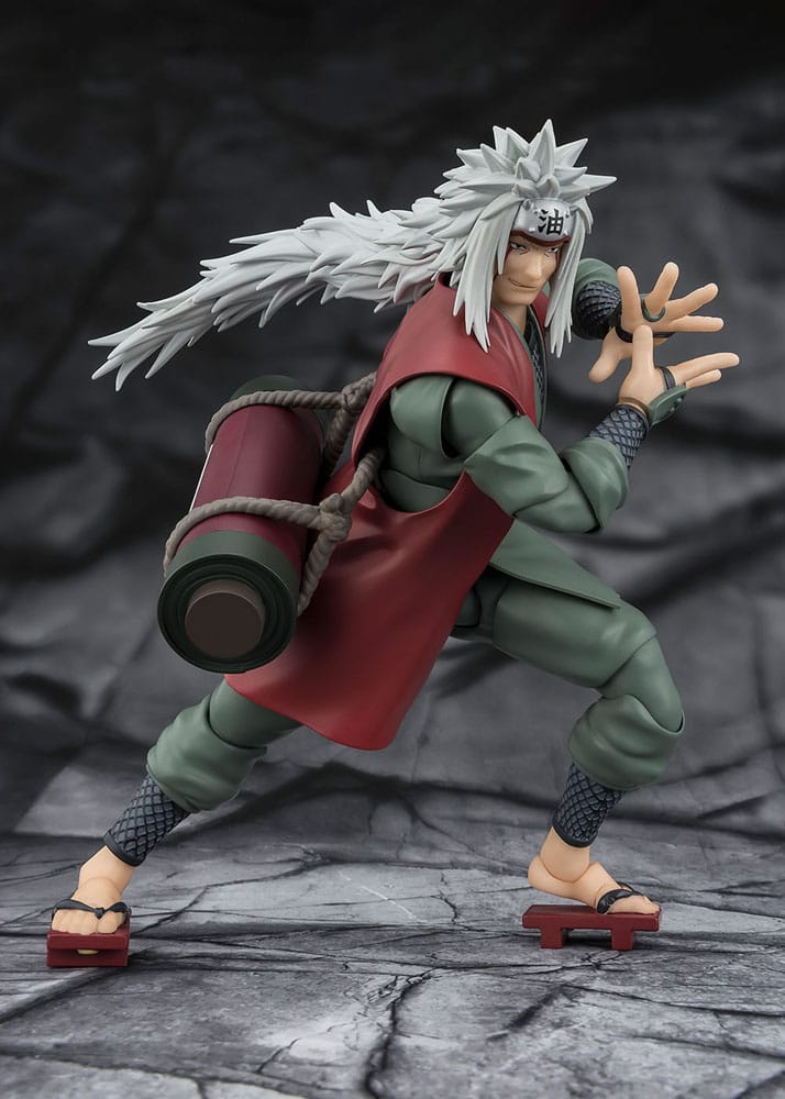 Bandai Tamashii Nations Naruto S.H.Figuarts Jiraiya Hidden Leaf Heroic Master Sage (Sage Mode Set) Actionfigur
