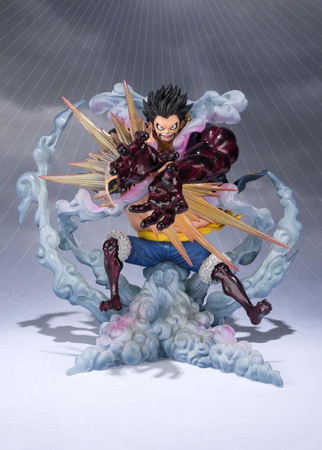 Bandai Tamashii Nations One Piece Monkey D. Ruffy Gear 4 Leo Bazooka FiguartsZERO Reissue Statue