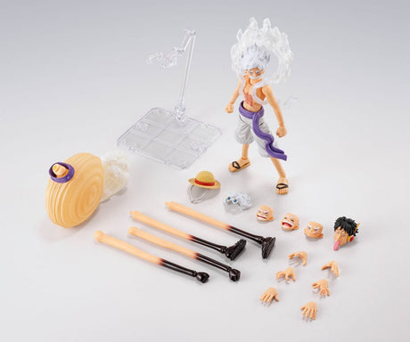 Bandai Tamashii Nations One Piece S.H.Figuarts Monkey D. Luffy Gear 5 Future Island Egghead Actionfigur