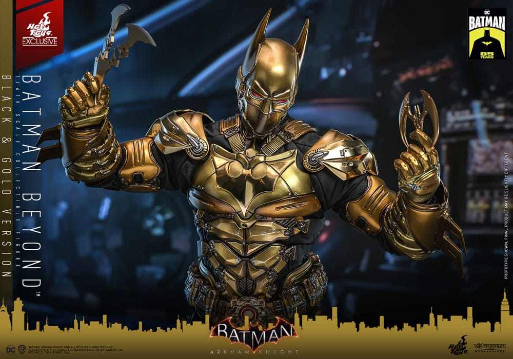 Batman - Batman Beyond (Black & Gold Version) Arkham Knight Videogame Masterpiece 32 cm 1/6 Actionfigur Hot Toys