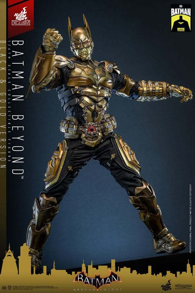 Batman - Batman Beyond (Black & Gold Version) Arkham Knight Videogame Masterpiece 32 cm 1/6 Actionfigur Hot Toys