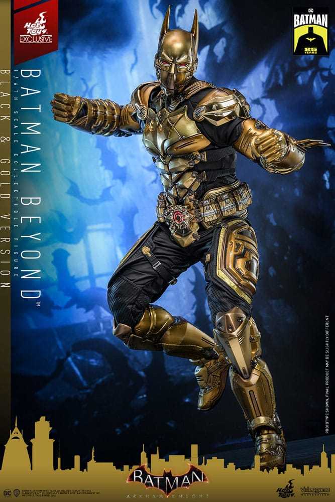 Batman - Batman Beyond (Black & Gold Version) Arkham Knight Videogame Masterpiece 32 cm 1/6 Actionfigur Hot Toys