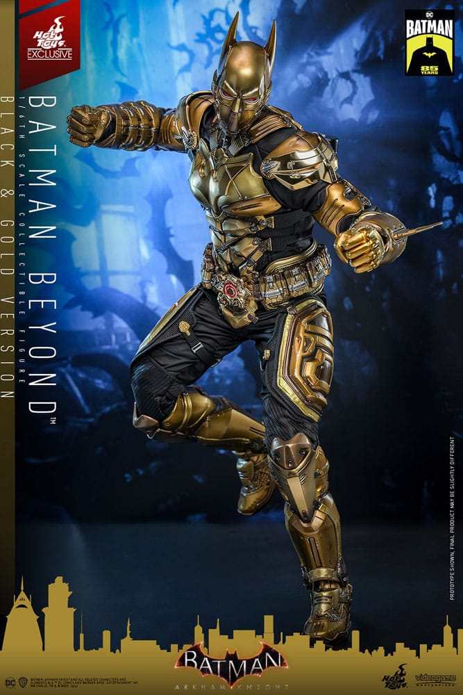 Batman - Batman Beyond (Black & Gold Version) Arkham Knight Videogame Masterpiece 32 cm 1/6 Actionfigur Hot Toys