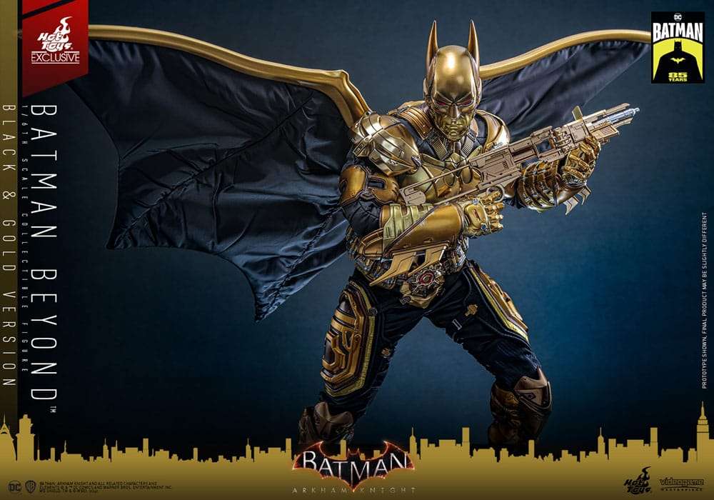 Batman - Batman Beyond (Black & Gold Version) Arkham Knight Videogame Masterpiece 32 cm 1/6 Actionfigur Hot Toys
