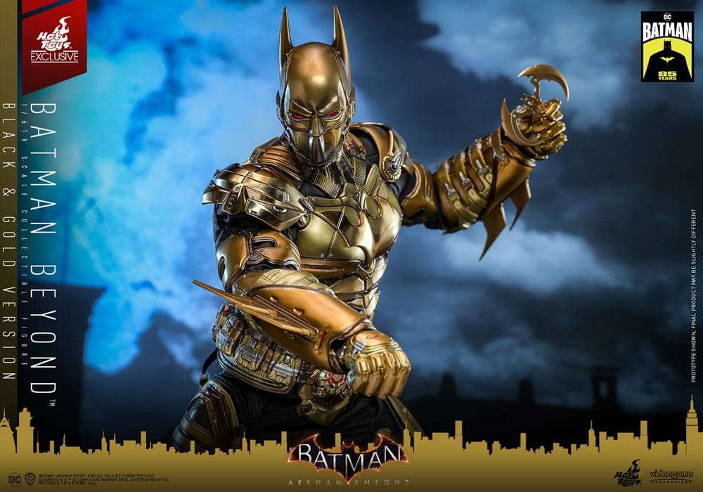 Batman - Batman Beyond (Black & Gold Version) Arkham Knight Videogame Masterpiece 32 cm 1/6 Actionfigur Hot Toys