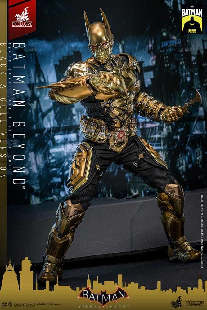Batman - Batman Beyond (Black & Gold Version) Arkham Knight Videogame Masterpiece 32 cm 1/6 Actionfigur Hot Toys