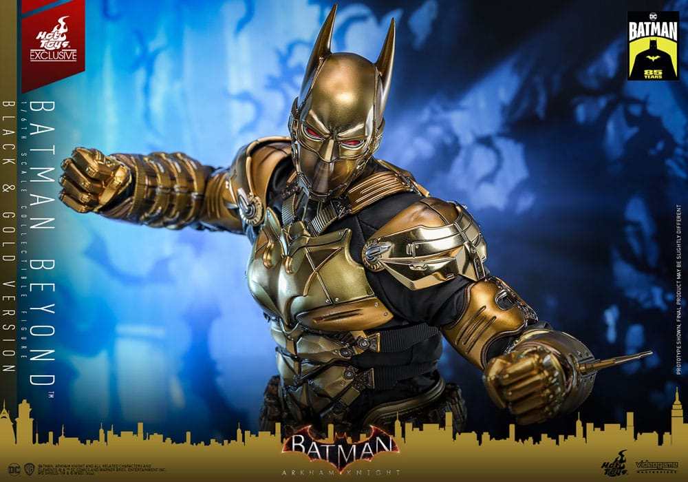 Batman - Batman Beyond (Black & Gold Version) Arkham Knight Videogame Masterpiece 32 cm 1/6 Actionfigur Hot Toys