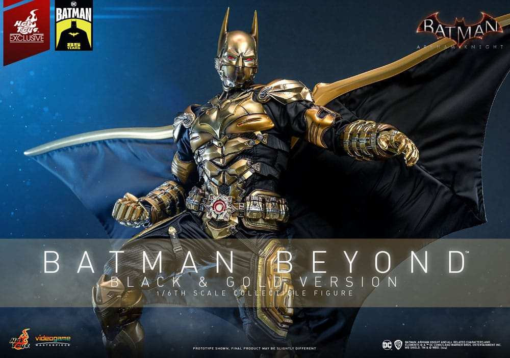 Batman - Batman Beyond (Black & Gold Version) Arkham Knight Videogame Masterpiece 32 cm 1/6 Actionfigur Hot Toys