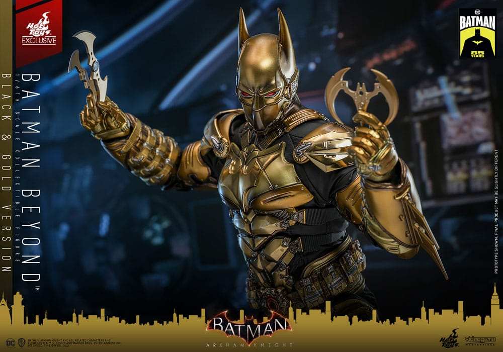 Batman - Batman Beyond (Black & Gold Version) Arkham Knight Videogame Masterpiece 32 cm 1/6 Actionfigur Hot Toys