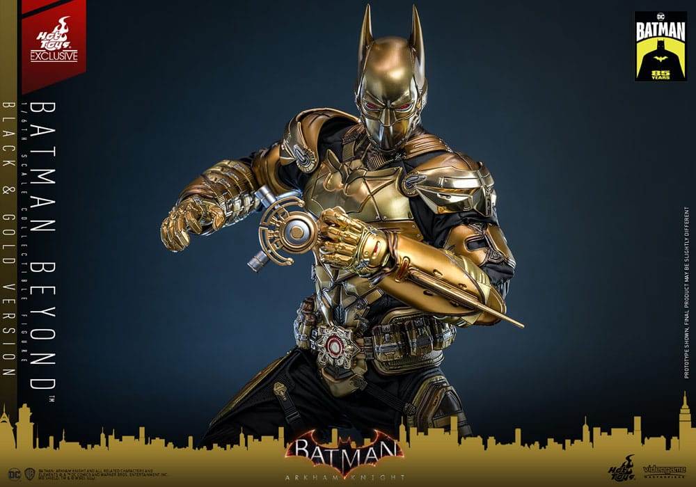 Batman - Batman Beyond (Black & Gold Version) Arkham Knight Videogame Masterpiece 32 cm 1/6 Actionfigur Hot Toys