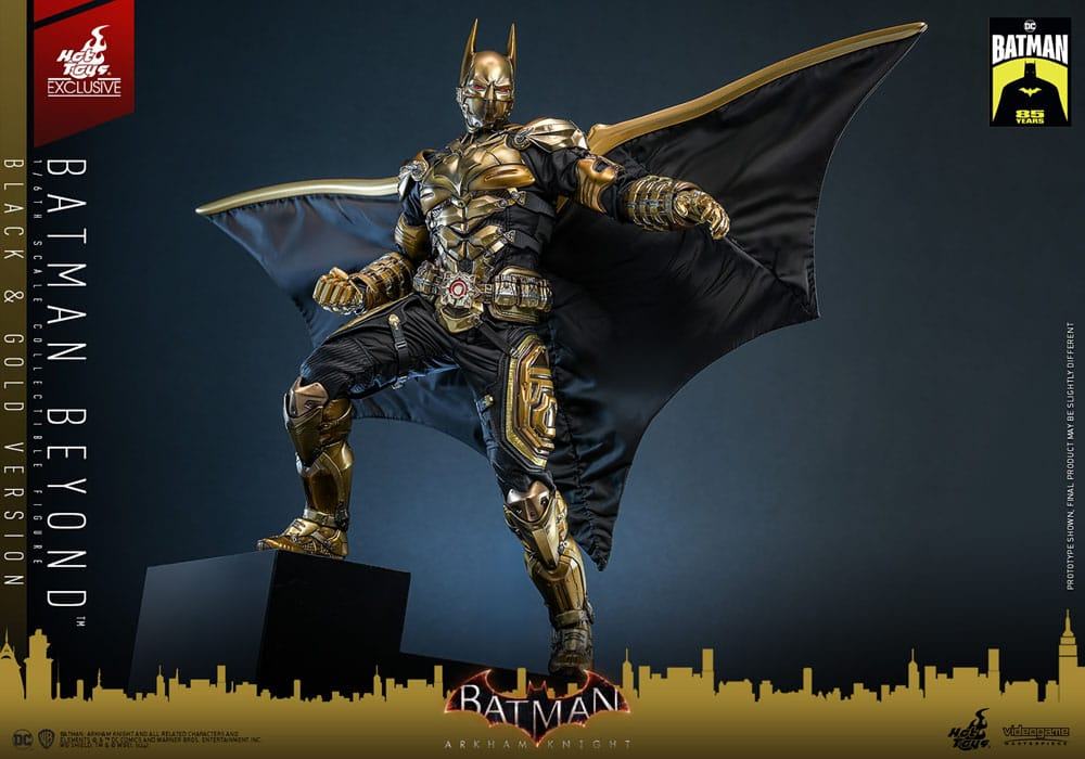 Batman - Batman Beyond (Black & Gold Version) Arkham Knight Videogame Masterpiece 32 cm 1/6 Actionfigur Hot Toys