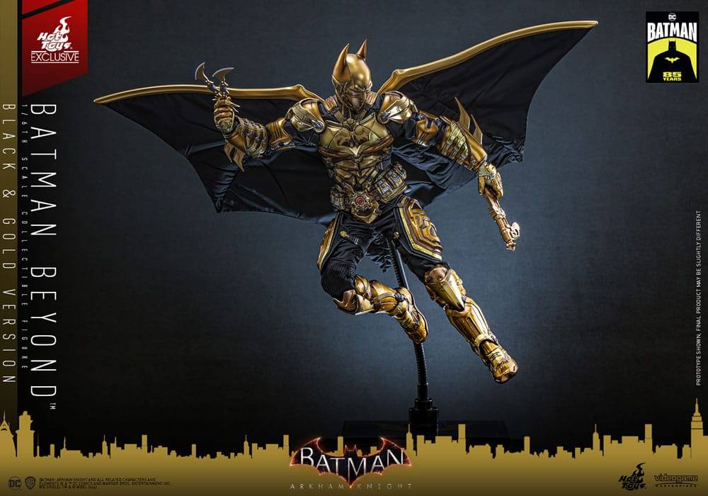 Batman - Batman Beyond (Black & Gold Version) Arkham Knight Videogame Masterpiece 32 cm 1/6 Actionfigur Hot Toys