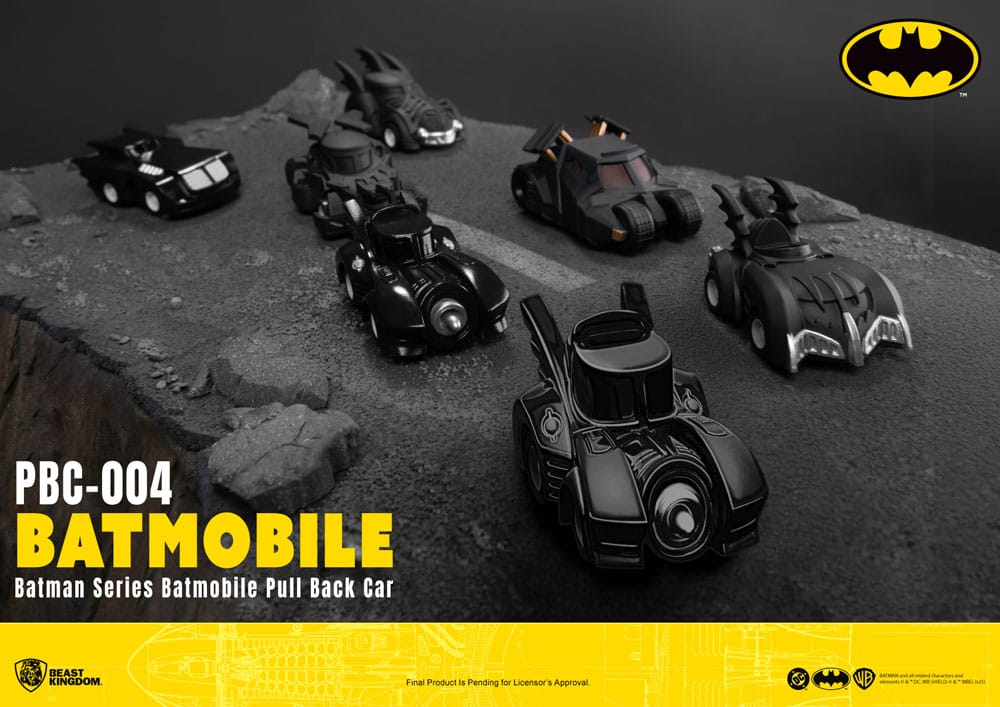 Beast Kingdom Toys Batman Pull Back Car Series Blind Box 6er-Pack Rückzug-Autos