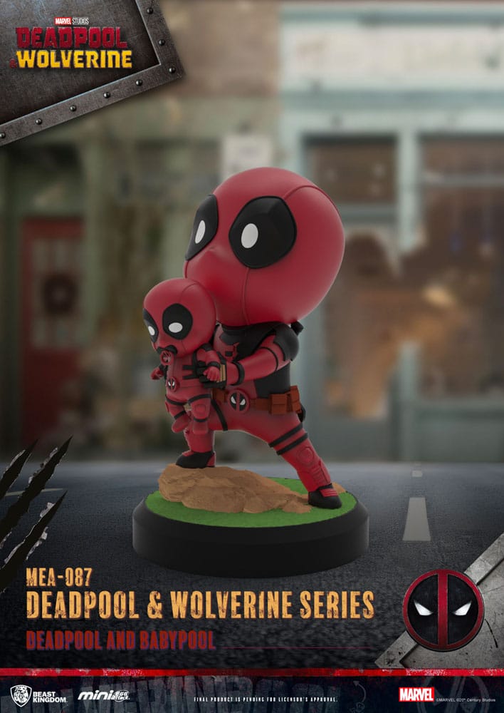 Beast Kingdom Toys Deadpool 3 Series Deadpool & Wolverine Mini Egg Attack Figuren Set
