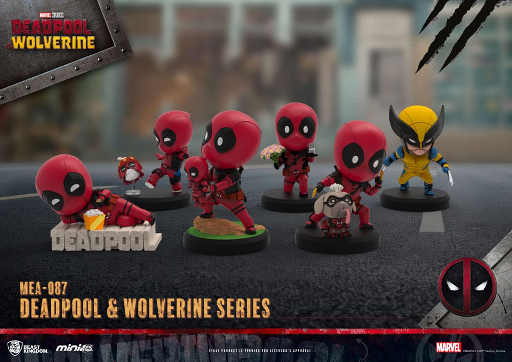 Beast Kingdom Toys Deadpool 3 Series Deadpool & Wolverine Mini Egg Attack Figuren Set