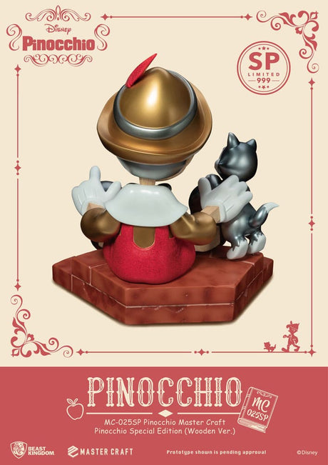 Beast Kingdom Toys Disney Master Craft Pinocchio Wooden Ver. Special Edition Statue