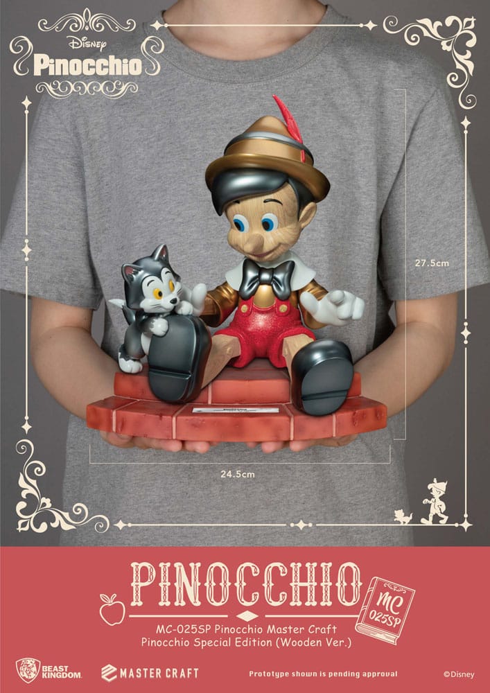 Beast Kingdom Toys Disney Master Craft Pinocchio Wooden Ver. Special Edition Statue