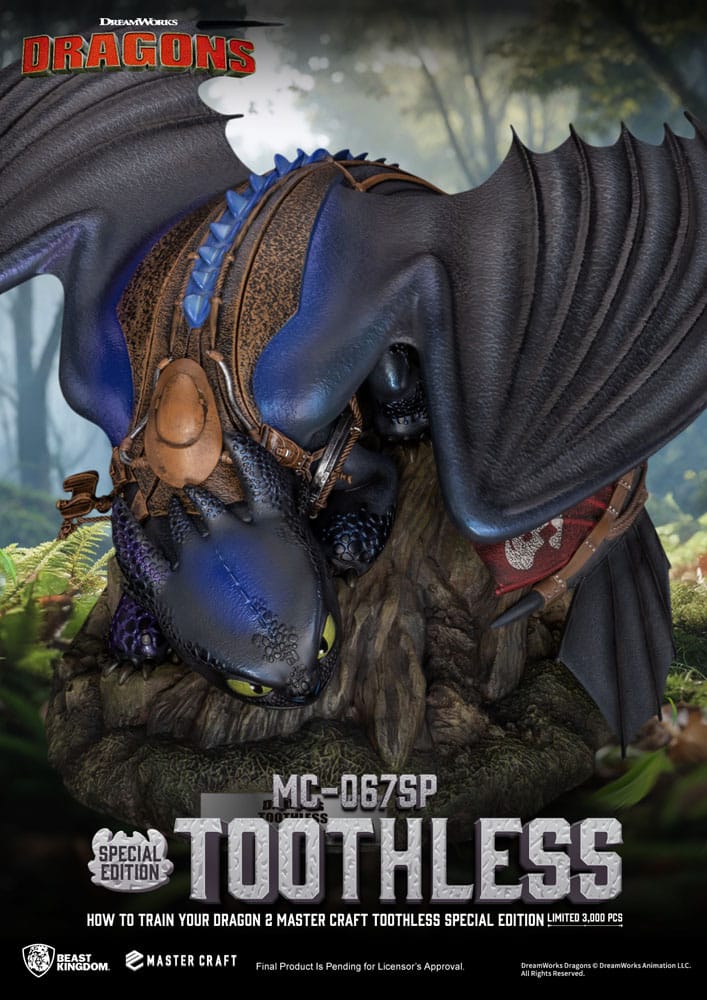 Beast Kingdom Toys Drachenzähmen Leicht Gemacht 2 Toothless Master Craft Statue