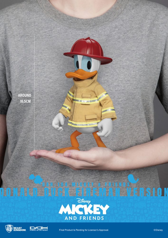 Beast Kingdom Toys Mickey & Friends Donald Duck Fireman Ver. Dynamic 8ction Heroes 1/9 Actionfigur
